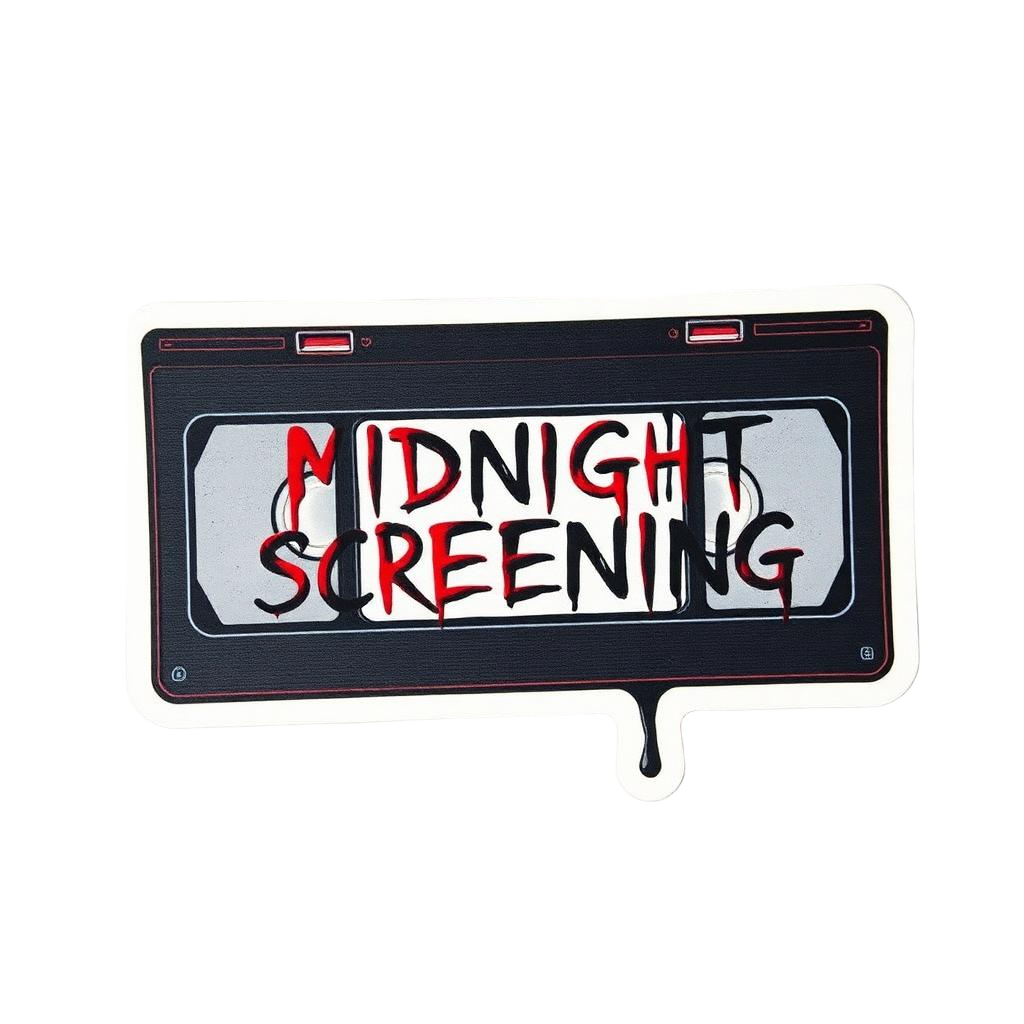 Midnight Screening — VHS Sticker